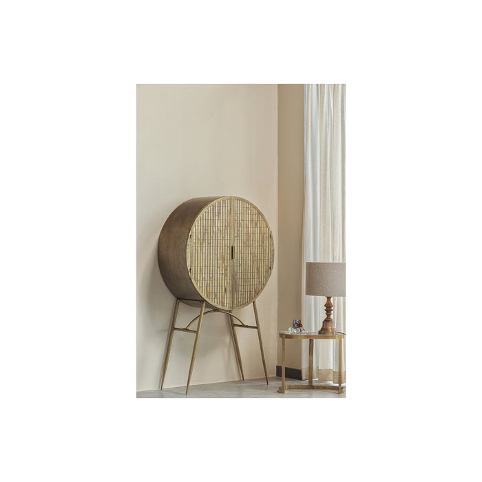 WOOOD Clean Bijzettafels - Metaal|Glas - Brass - Set van 2