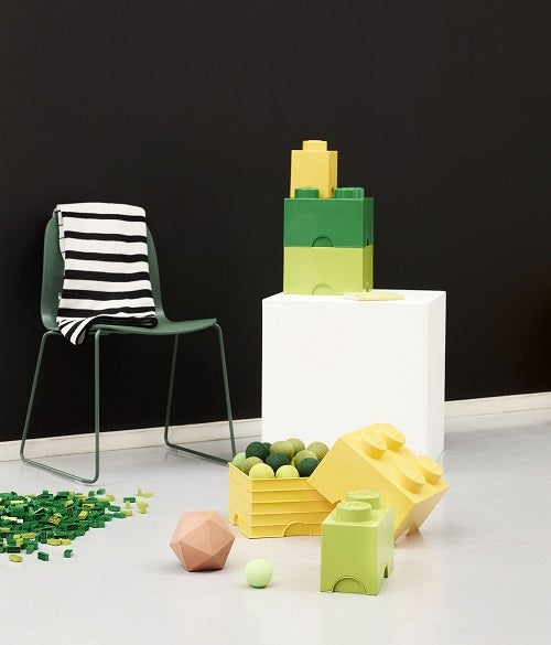 LEGO - Opbergbox Brick 4, Geel - LEGO