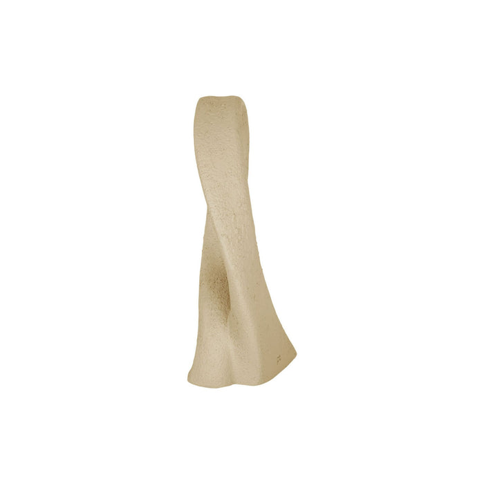 present time - Statue Abstract Art Bow polyresin sand brown