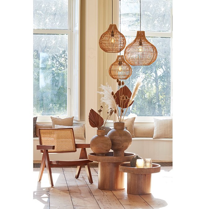 Light & Living Hanglamp Pacino - Rotan - Ø30cm