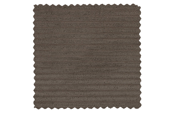 WOOOD Date Chaise Longue Links - Grove Ribstof - Mud - 78x316x162