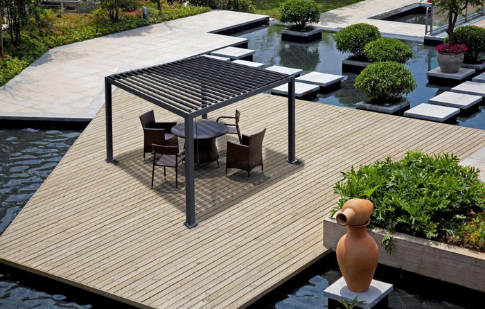 SORARA® Mirador Classic 300 x 300 cm Charcoal Zwart