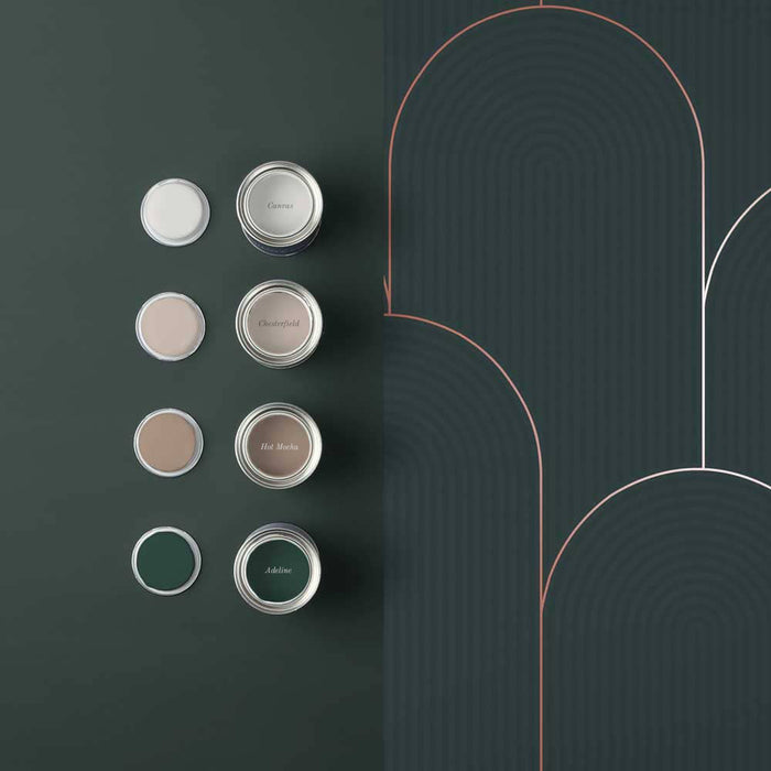 Graham & Brown vliesbehang Lancet Green & Gold groen