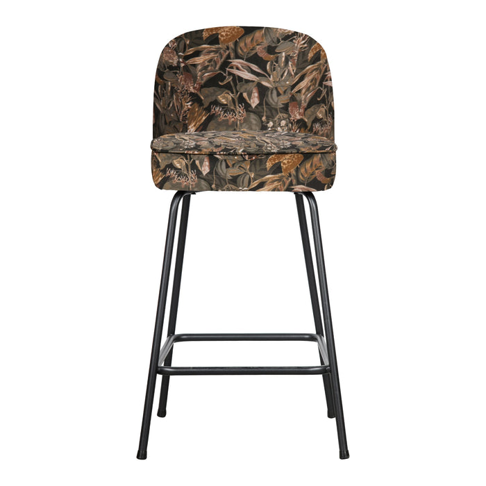 WOOOD Vogue Barkruk H 89 cm - Fluweel - Bouquet