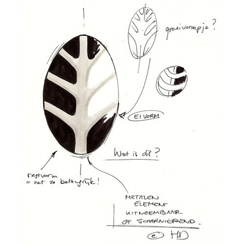 Spinder Design Bug Wandkapstok - Zwart / Zilver