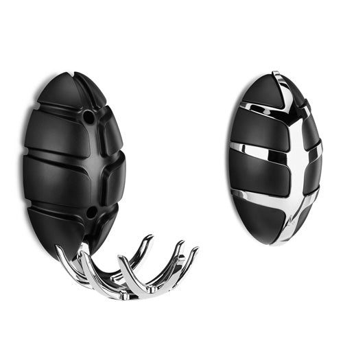 Spinder Design Bug Wandkapstok - Zwart / Zilver