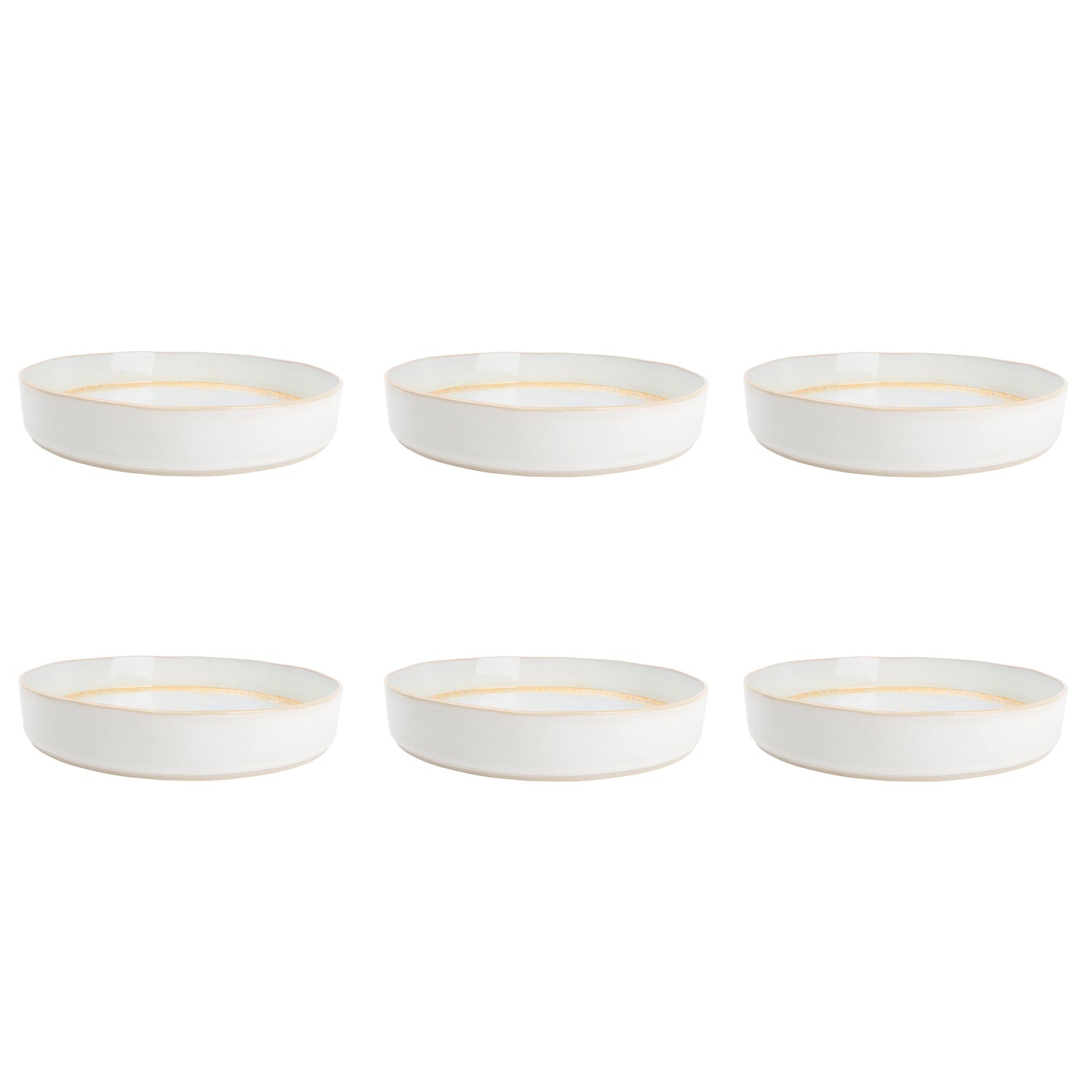 F2D Gold Glister Pastabord Ø 23,5 cm - 6 st.