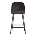 WOOOD Vogue Barkruk H 89 cm - Ecoleer - Zwart