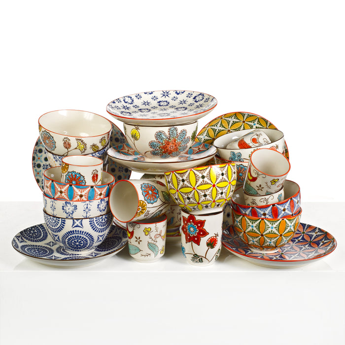 POLSPOTTEN Hippy Kommen Set van 4 - ¯ 12 cm