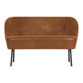 WOOOD Vogue 2-zitsbankje - Cognac Leer