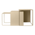 ferm LIVING Cluster Bijzettafel - Cashmere - Set van 3
