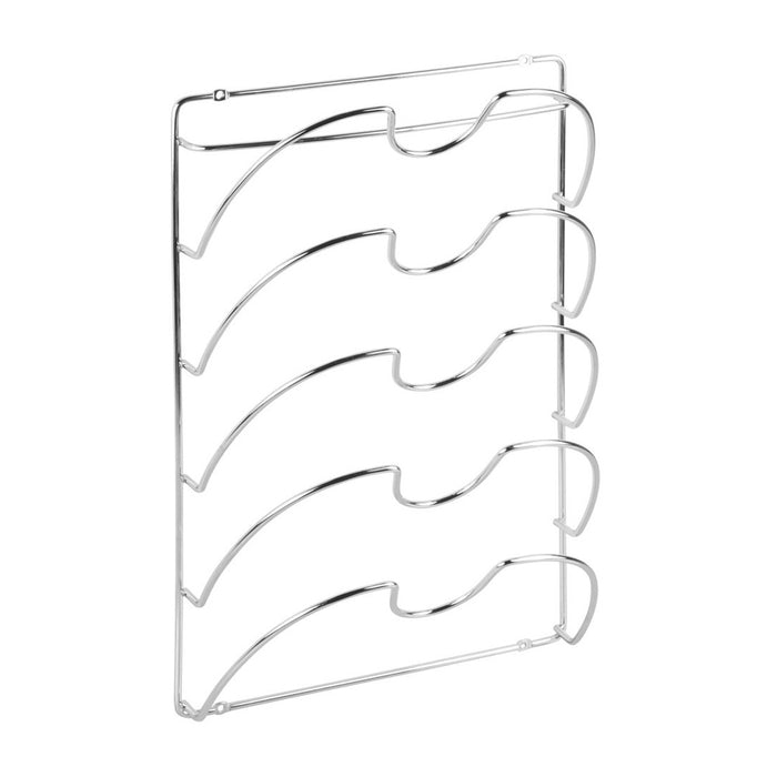 Pannendeksel Houder, 27.9 x 10.4 x 43.2 cm, RVS, Zilver - iDesign | Cl