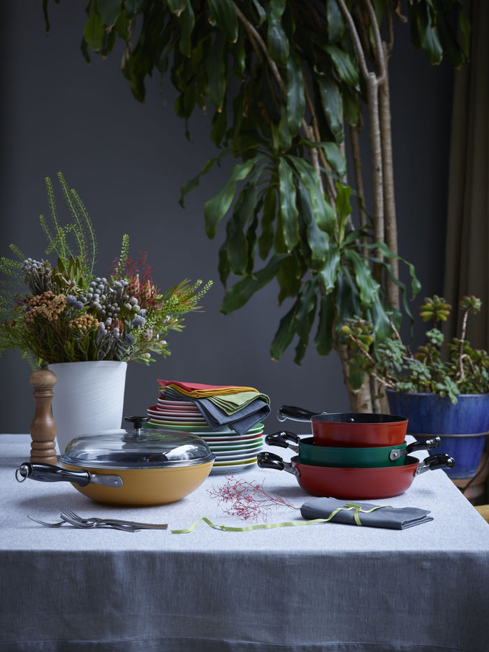 Sambonet - Sauteerpan Vintage Groen 28 cm incl deksel