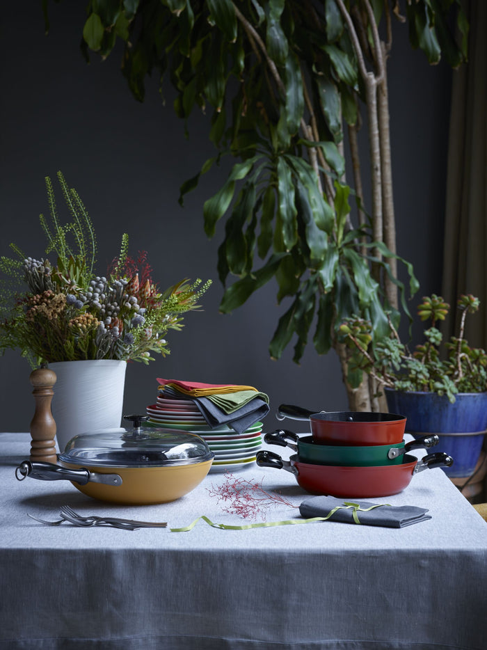 Sambonet - Sauteerpan Vintage Groen 28 cm incl deksel