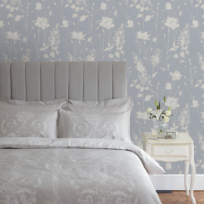 Laura Ashley - Vliesbehang - Dragonfly Garden Chalk Blue - 10mx52cm