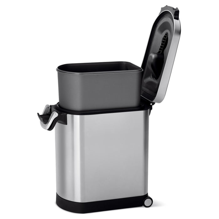 Simplehuman - Opbergbox voor Huisdierenvoer, Medium, 25 L, Zilver - Si