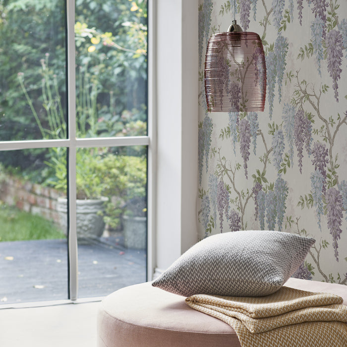 Laura Ashley - Vliesbehang - Wisteria Garden Pale Iris - 10mx52cm