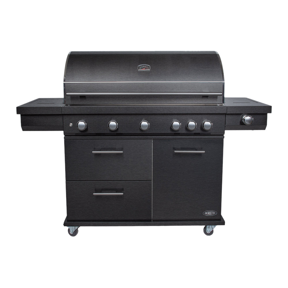 Boretti Imperatore Nero Gasbarbecue - 5 Branders