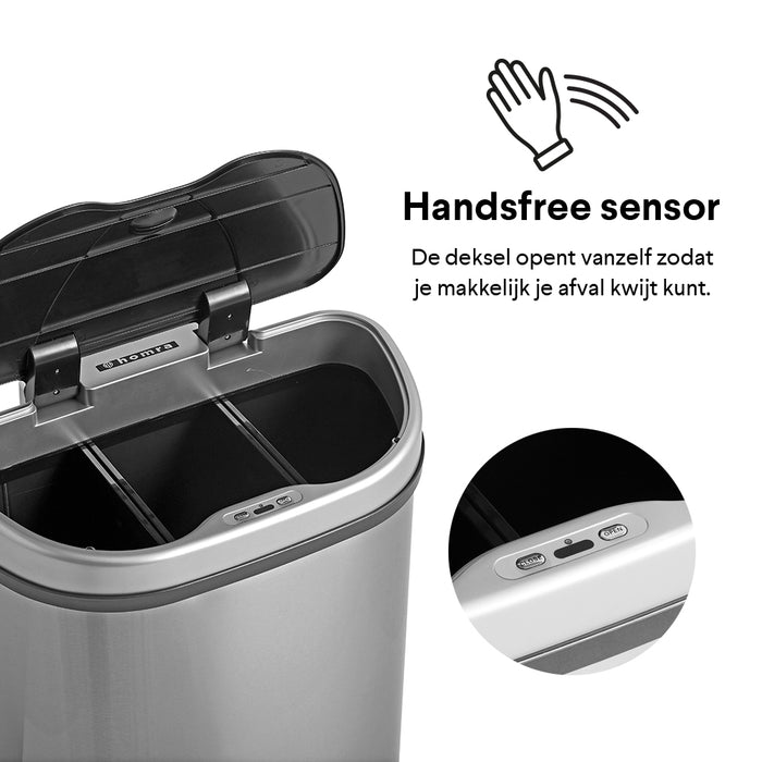 Homra Qubix Sensor Afvalemmer 68 Liter (22+24+22 L)