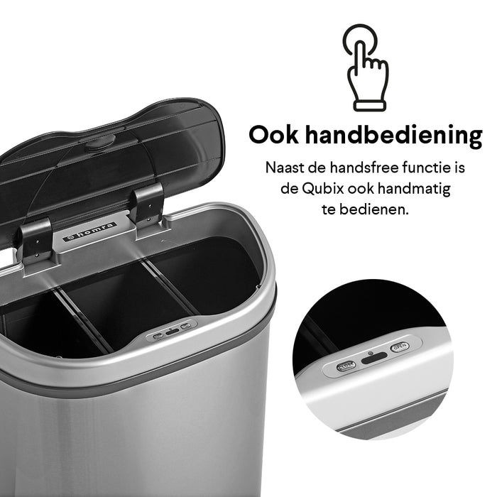 Homra Qubix Sensor Afvalemmer 68 Liter (22+24+22 L)