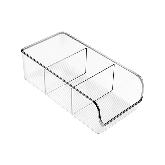 iDesign - Open Opbergbox met 3 Vakken, 17.8 x 27.9 x 8.9 cm, Kunststof