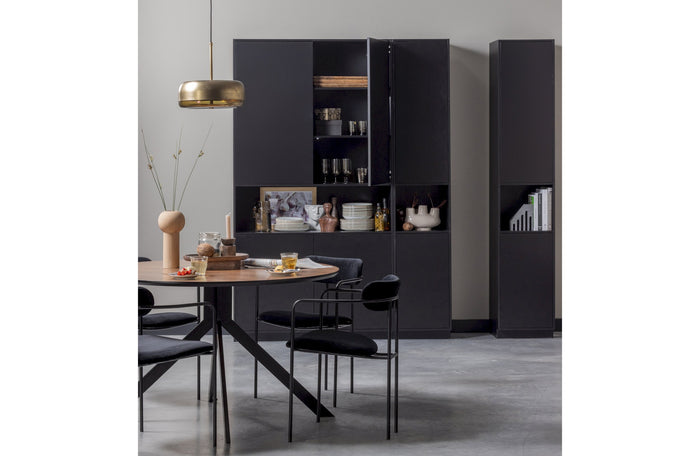WOOOD Bruno Eettafel - Ø 120 cm - Walnoot