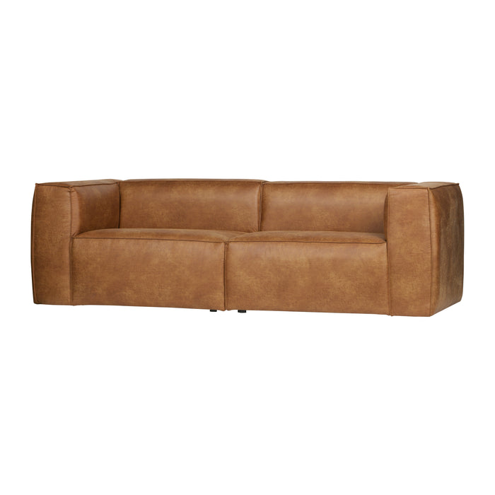 WOOOD Bean 3,5-zitsbank - Eco-leder - Cognac