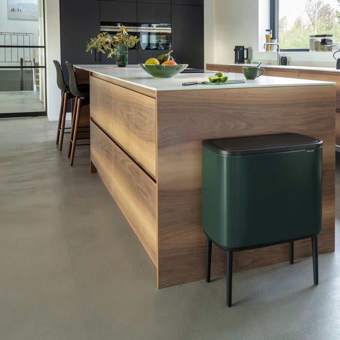 Brabantia Bo Touch Bin Afvalemmer 11 + 23 L - Pine Green