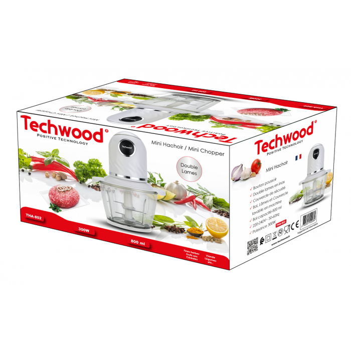Techwood Mini Chopper - Hakmolen Tha-802