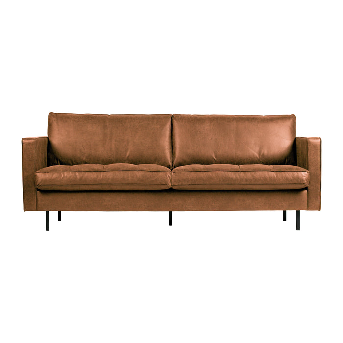 WOOOD Rodeo Classic 2,5-zitsbank - Eco-leder -  Cognac