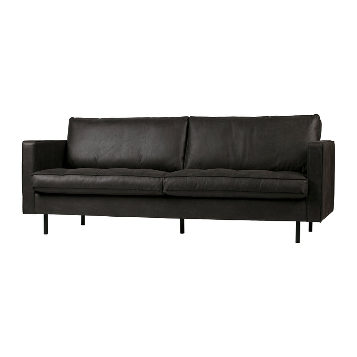 WOOOD Rodeo Classic 2,5-zitsbank - Eco-leder -  Zwart