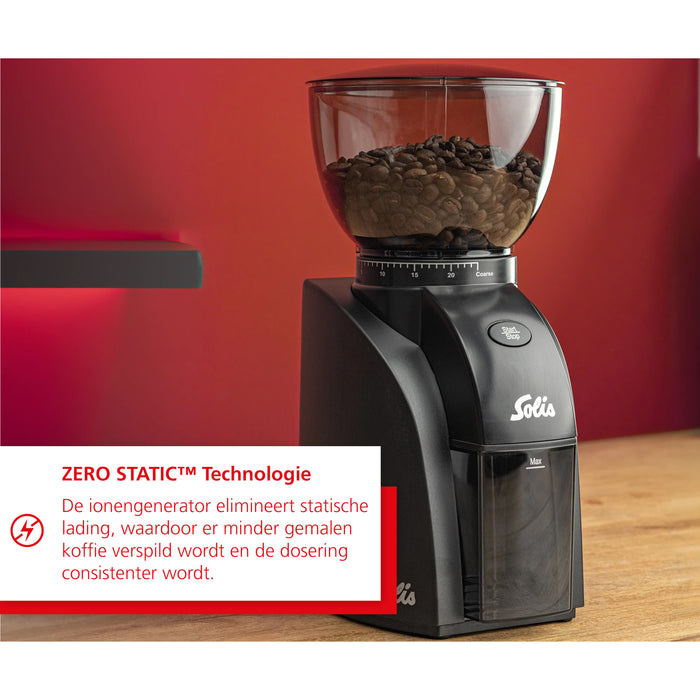 Solis Scala Zero Static 1662 Koffiemolen - Inclusief Grindz Reiniging