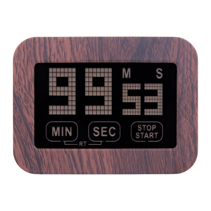 Krumble digitale kookwekker wit met hout