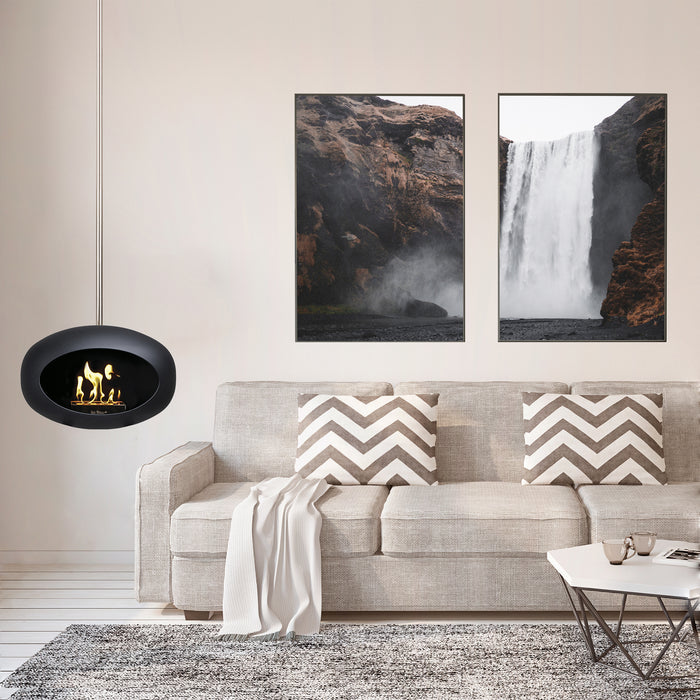 LeFeu SKY Haard Bio Ethanol 140 cm - Zwart