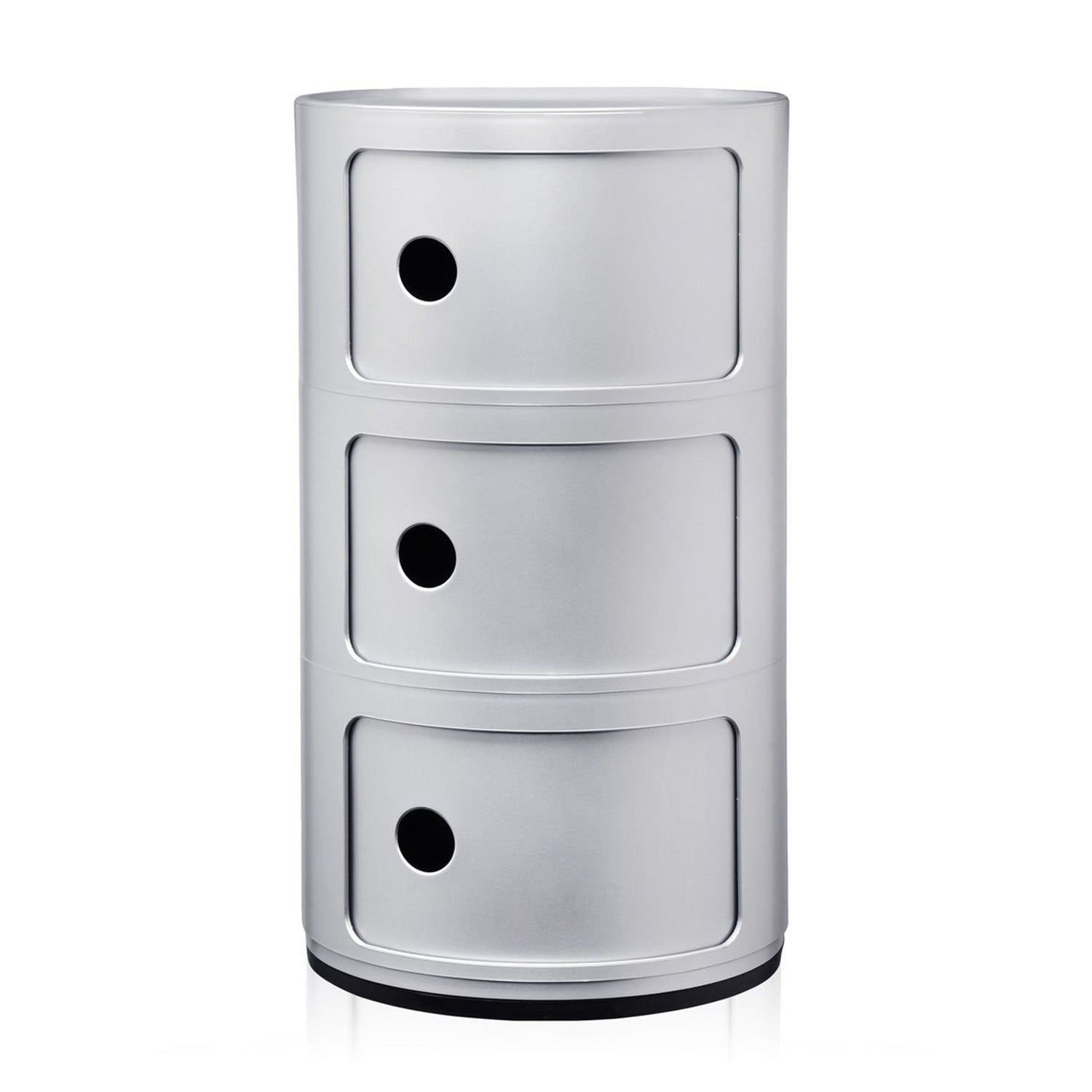 Kartell Componibili Kast - 3 Modules - Zilver