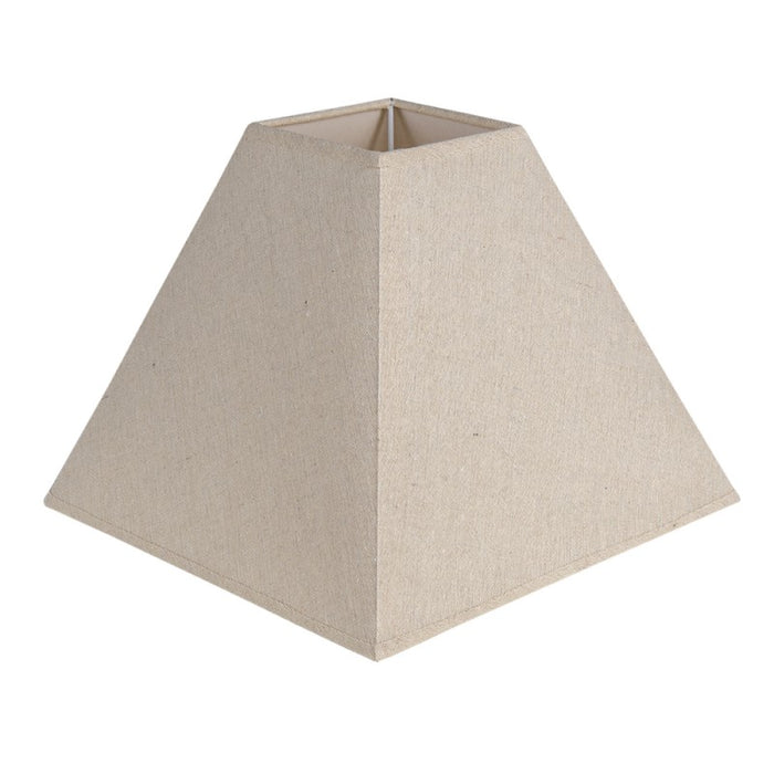 Clayre & Eef Lampenkap 30x30x22 cm Beige Textiel Vierkant Stoffen