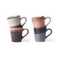 HKliving 70's Espressokopje 0,08 L - Set van 4 - Polaris
