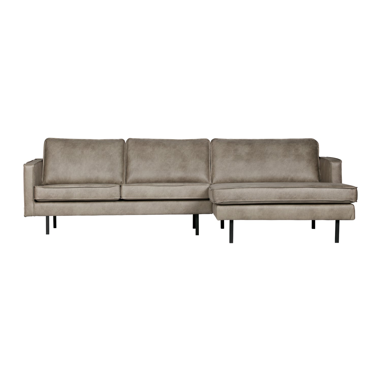 WOOOD Rodeo Chaise Longue Rechts - Eco-leder -  Elephant