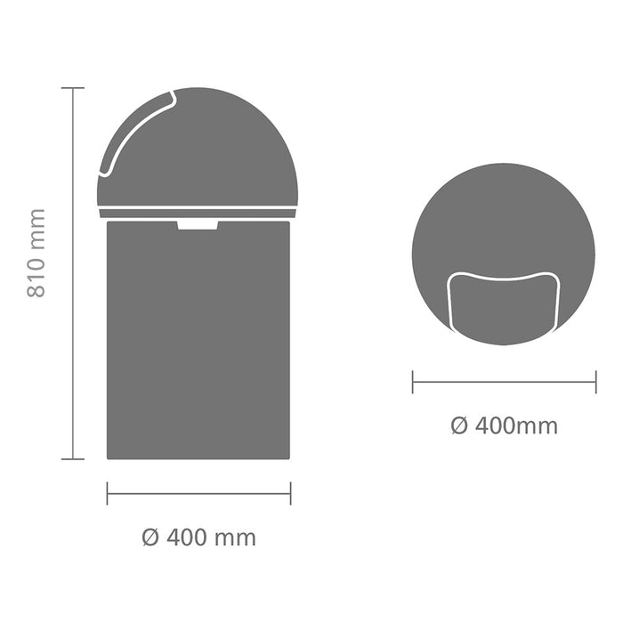 Brabantia Push Bin Afvalemmer 60 L