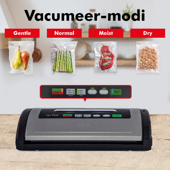 Solis Vac Plus 571 Vacumeermachine + 2 Vacuümrollen (20 x 600 cm)