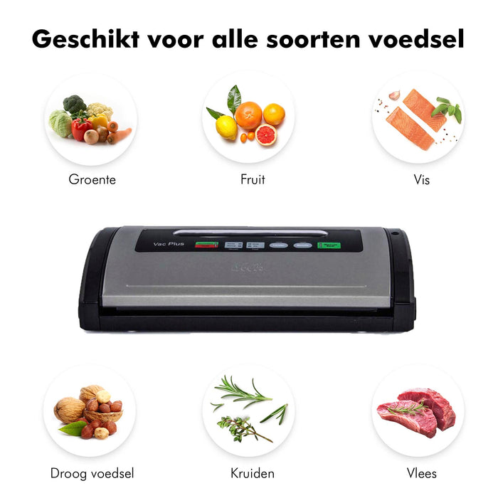 Solis Vac Plus 571 Vacumeermachine + 2 Vacuümrollen (20 x 600 cm)