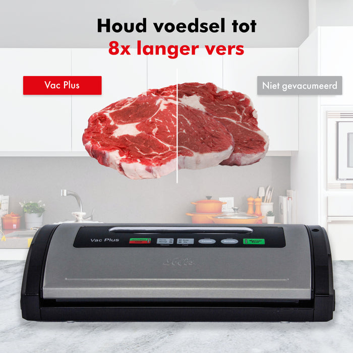 Solis Vac Plus 571 Vacumeermachine + 2 Vacuümrollen (20 x 600 cm)