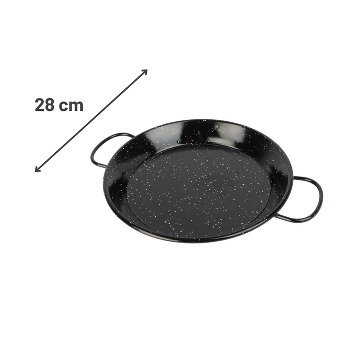 Orange85 Paellapan Spaanse Pan Pannen Keuken Grijs 28 cm Gietijzer