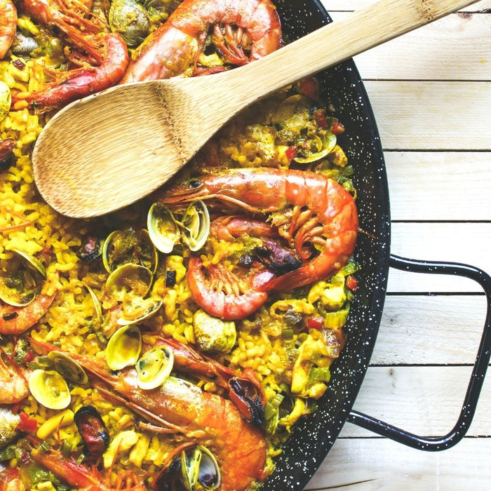 Orange85 Paellapan Spaanse Pan Pannen Keuken Grijs 28 cm Gietijzer