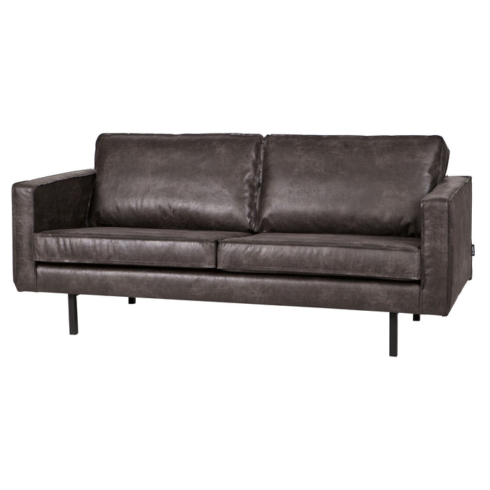 WOOOD Rodeo 2,5-zitsbank - Eco-leder -  Zwart