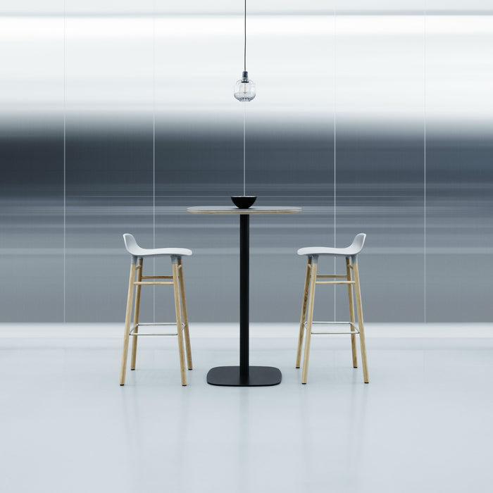 Normann Copenhagen Form Barkruk Low 75 cm - Eiken - Donkerrood