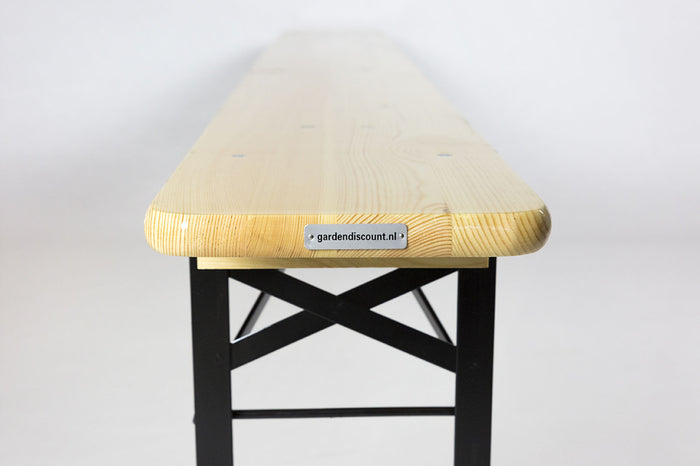 Inklapbare picknickbank Berlijn 200 cm blanke lak