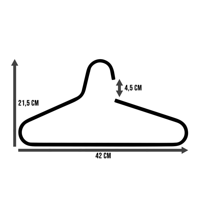 Spinder Design Victorie Kledinghanger 5 st. - Mat Zwart