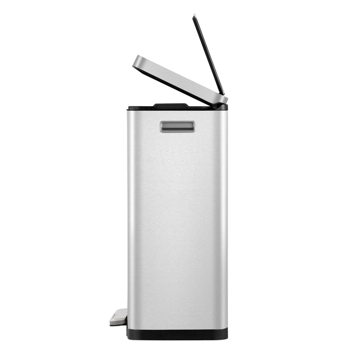 EKO Pedaalemmer X-Cube 2x20 L matzilverkleurig