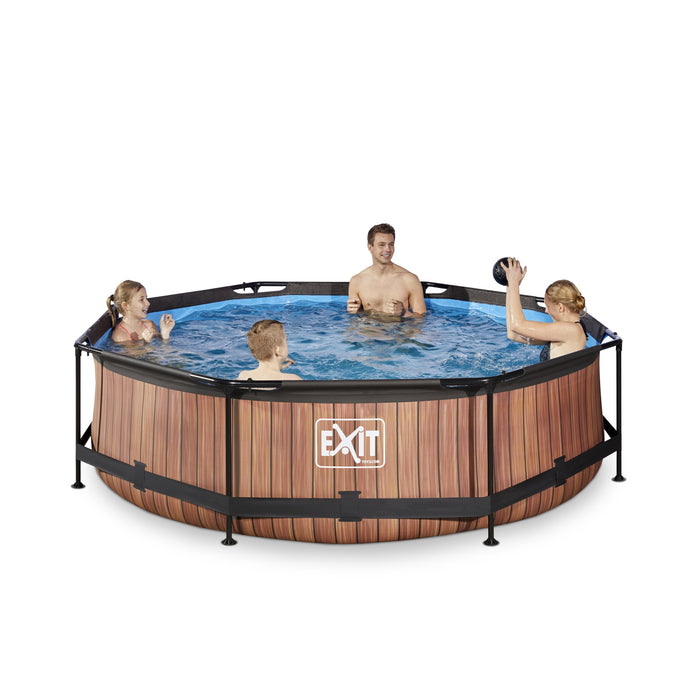 EXIT Wood Zwembad met filterpomp